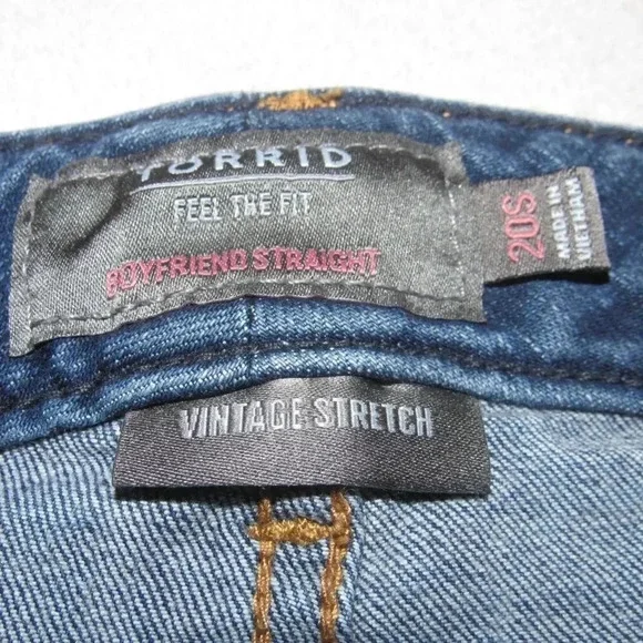 TORRID Boyfriend Straight Vintage Stretch Plus Size Jeans Size 20S - Picture 6 of 7